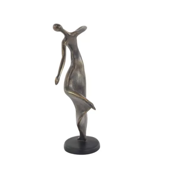 LITTON LANE 12 in. Female Dancer Polystone Sculpture