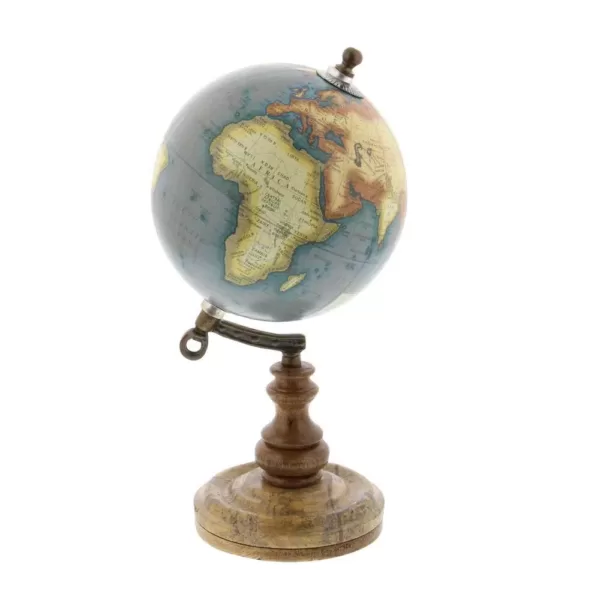 LITTON LANE 10 in. x 5 in. New Traditional Decorative Globe in Multi Colors